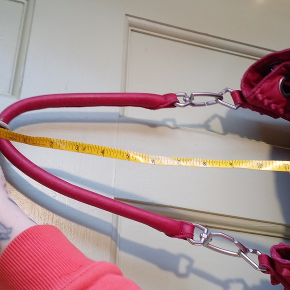 Women's Liebeskind Berlin red leather backpack shoulder bag purse handbag - Picture 13 of 16